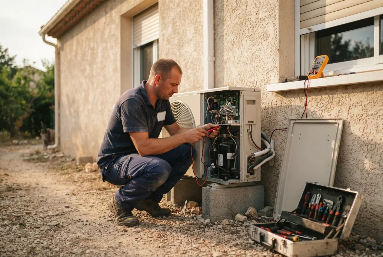 Réparation d'urgence d'une climatisation en panne à Orange